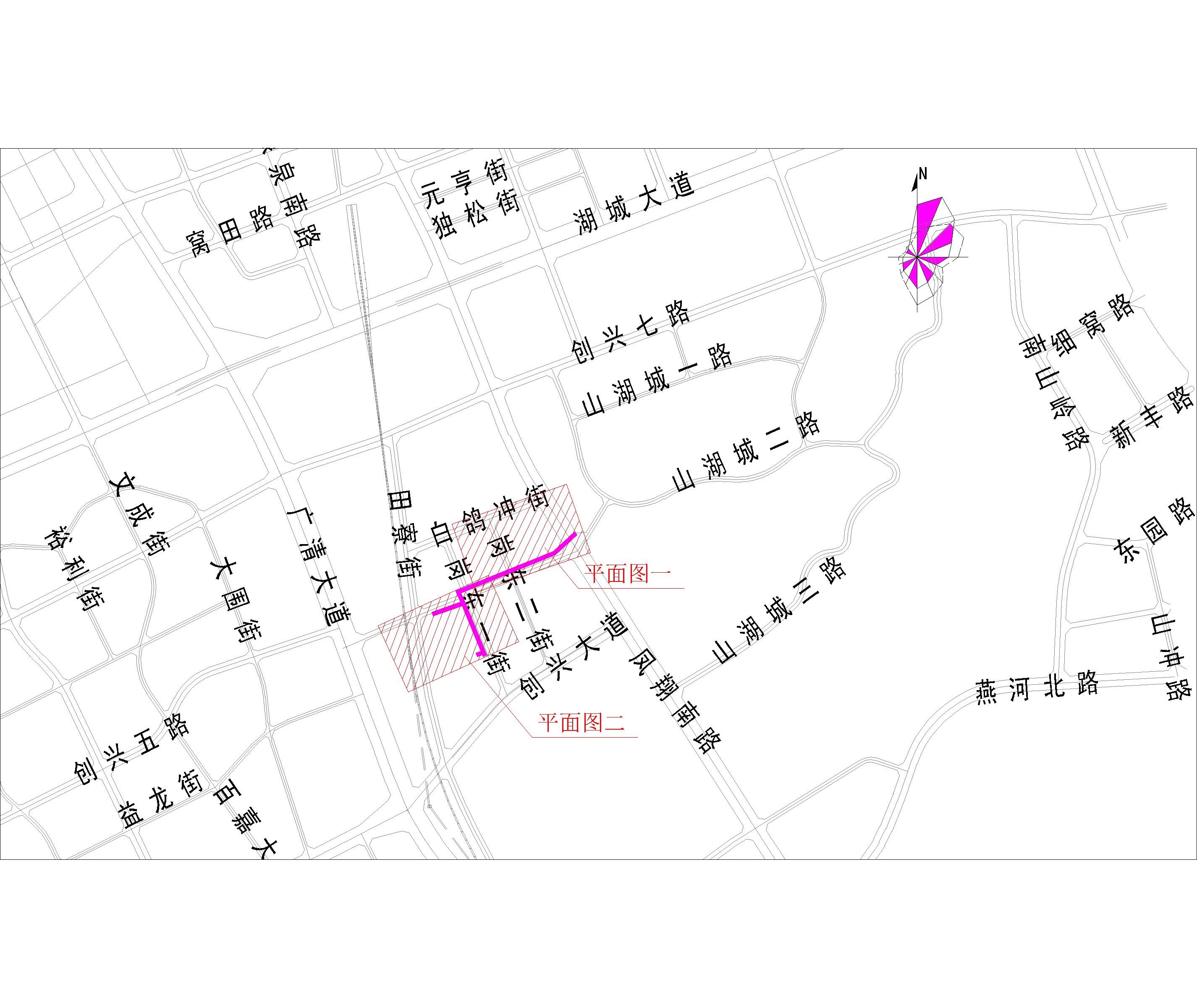 2021.9.1-38清遠(yuǎn)市崗東一街（星河灣花園、合粵花園、柏林國(guó)際公館）市政中壓燃?xì)夤艿拦こ淌姓?bào)建(CCY) -布局1.jpg