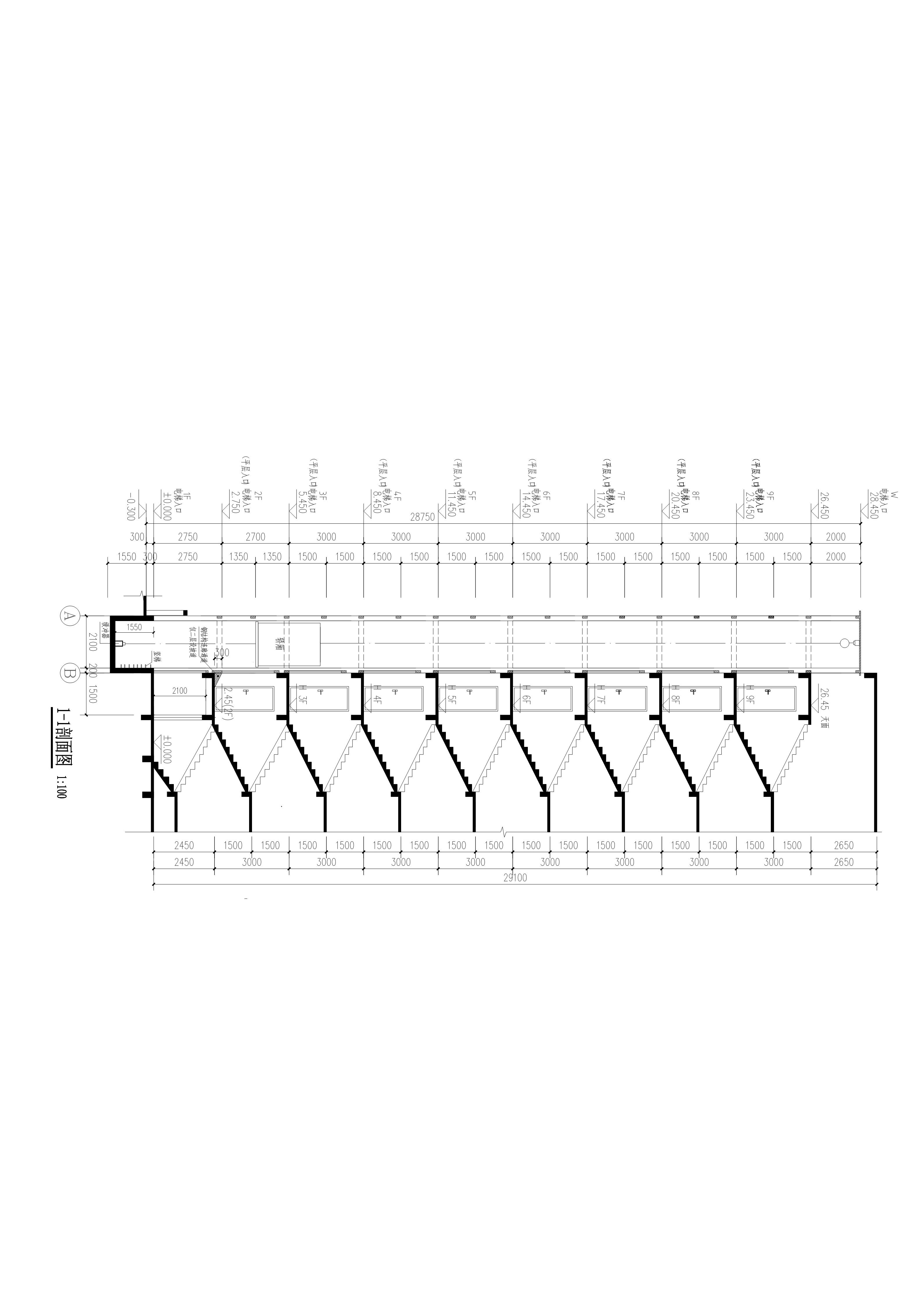 清遠市新城B24號區飛來苑B座加鋼梯 建筑_剖面.jpg