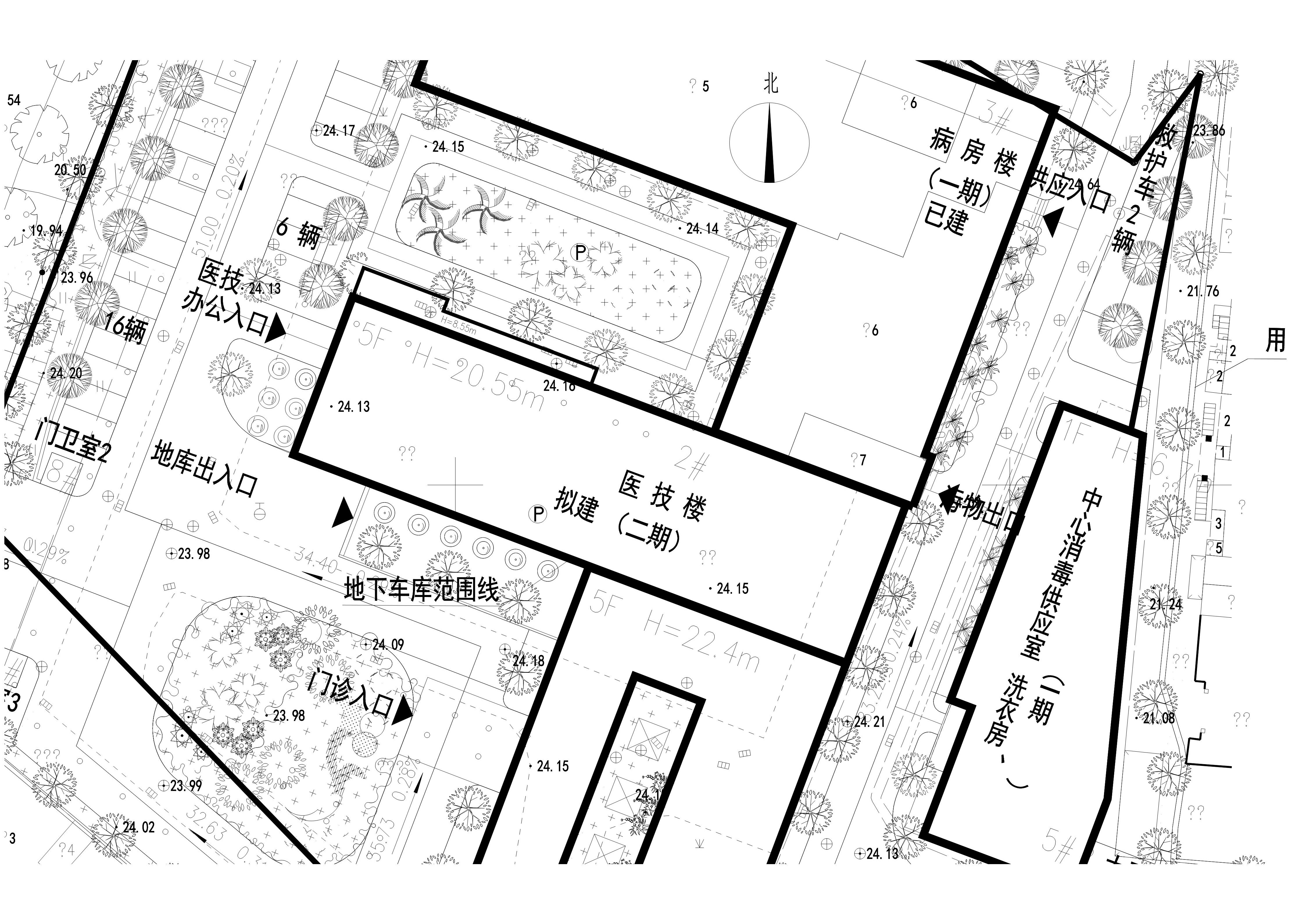 清遠市清城區橫荷社區衛生服務中心二期擴建工程2#醫技樓總平面圖_t6-Model_1.jpg