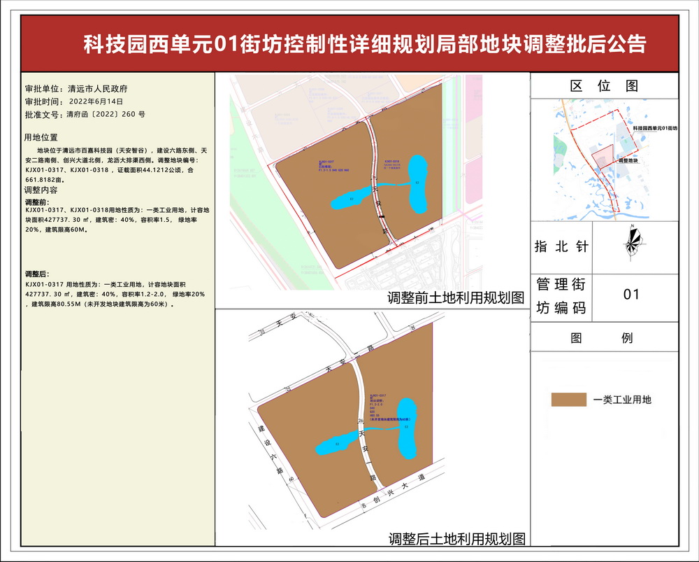 科技園西單元01街坊控制性詳細規(guī)劃局部地塊調(diào)整批后公告-s.jpg