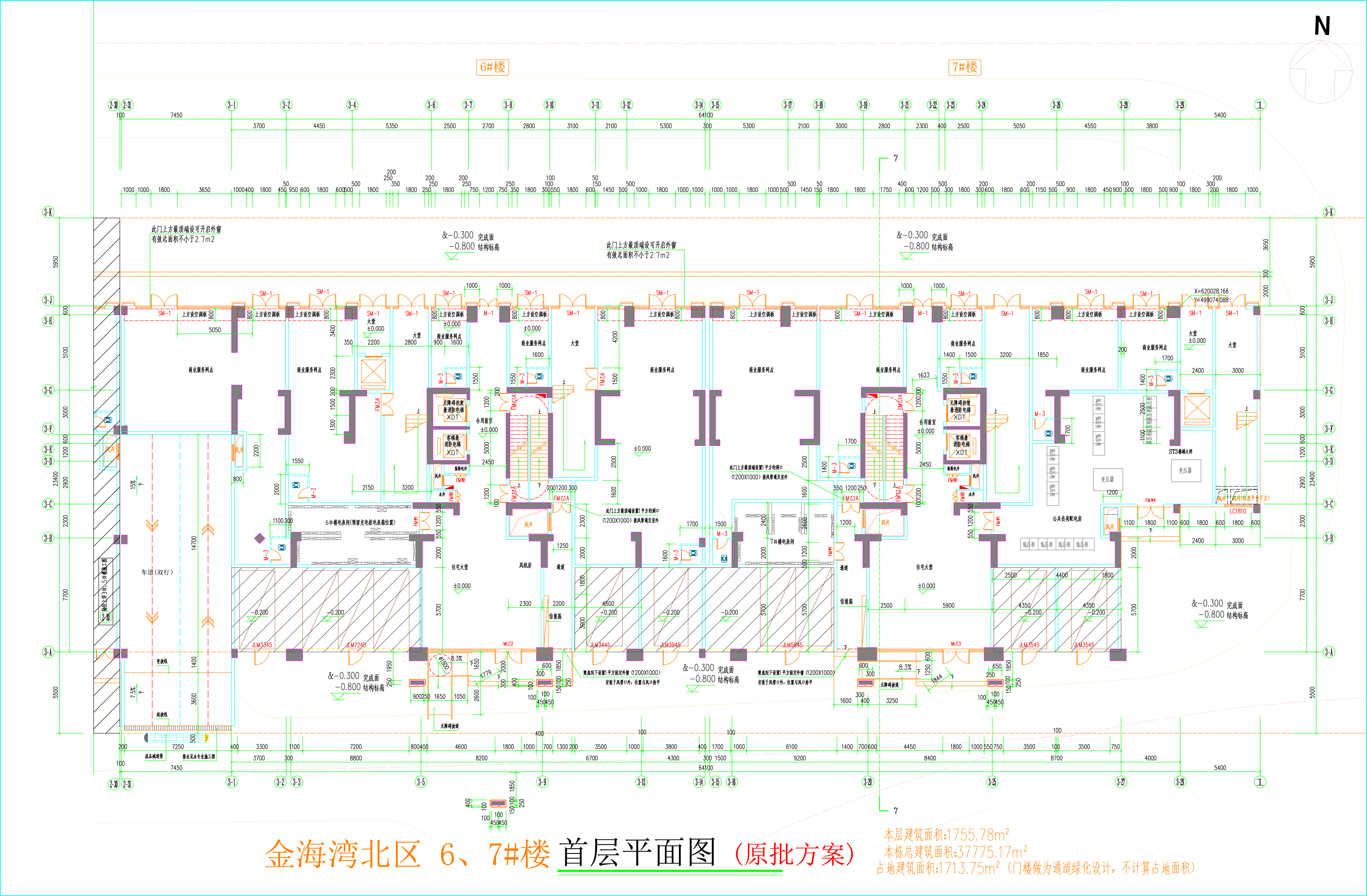 金海灣北區6、7#樓_首層平面圖.jpg