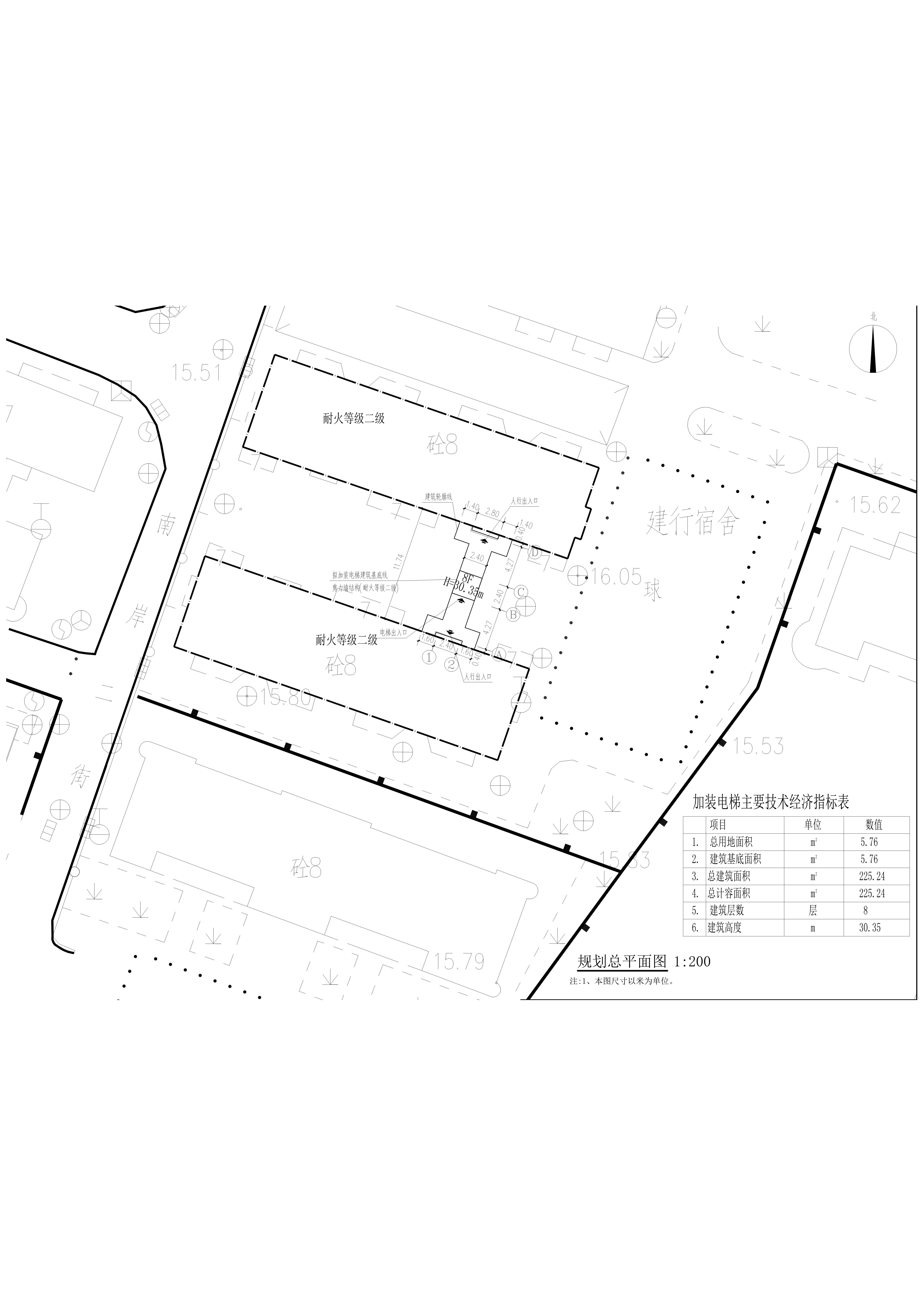 清遠市新城東二號區建行宿舍1棟2棟1梯 加裝電梯建筑總平面圖 2022.10.26_t3-Model_1.jpg