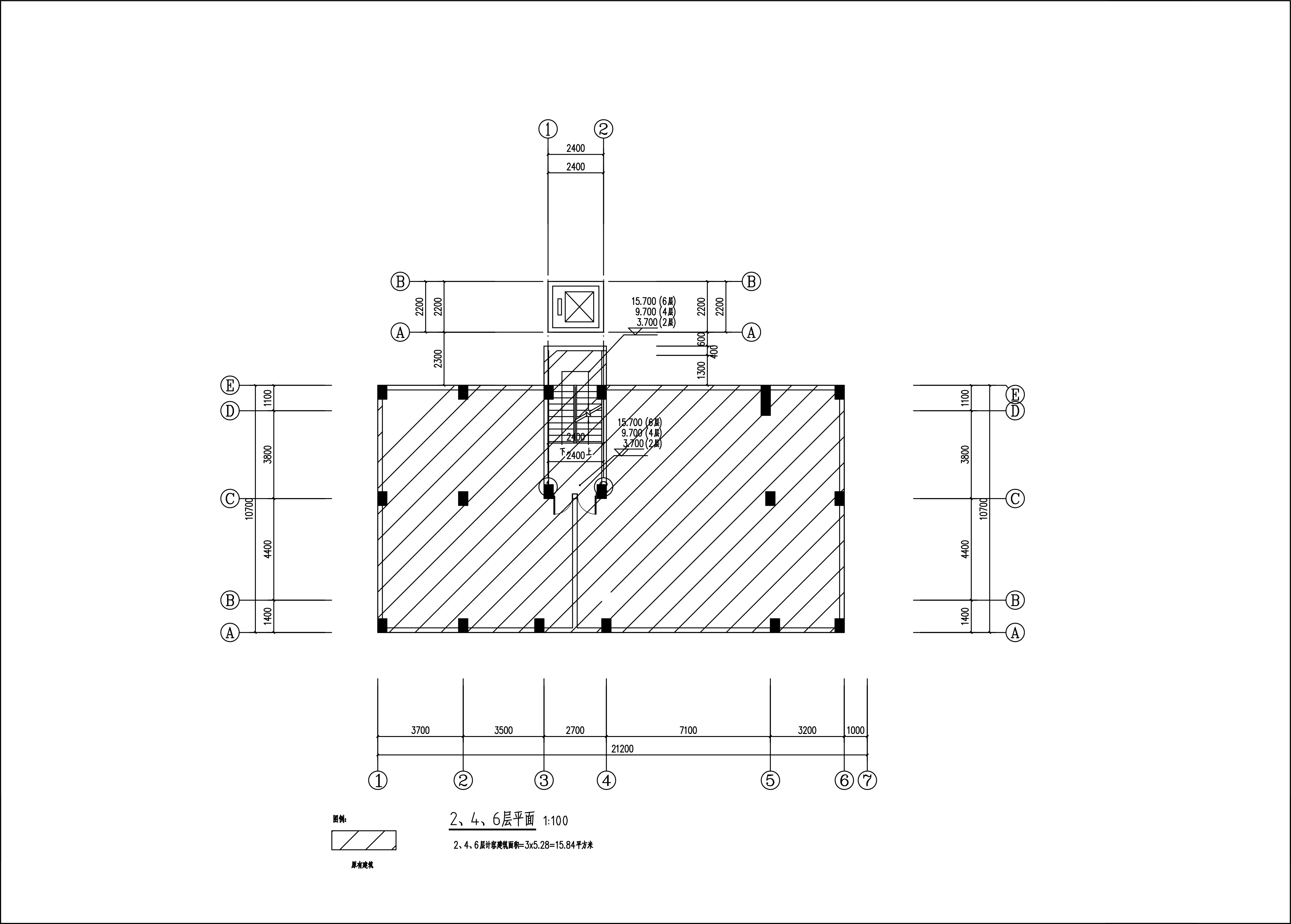 新城清遠(yuǎn)供電局宿舍電梯建筑圖_2、4、6層 不設(shè)電梯出入口.jpg