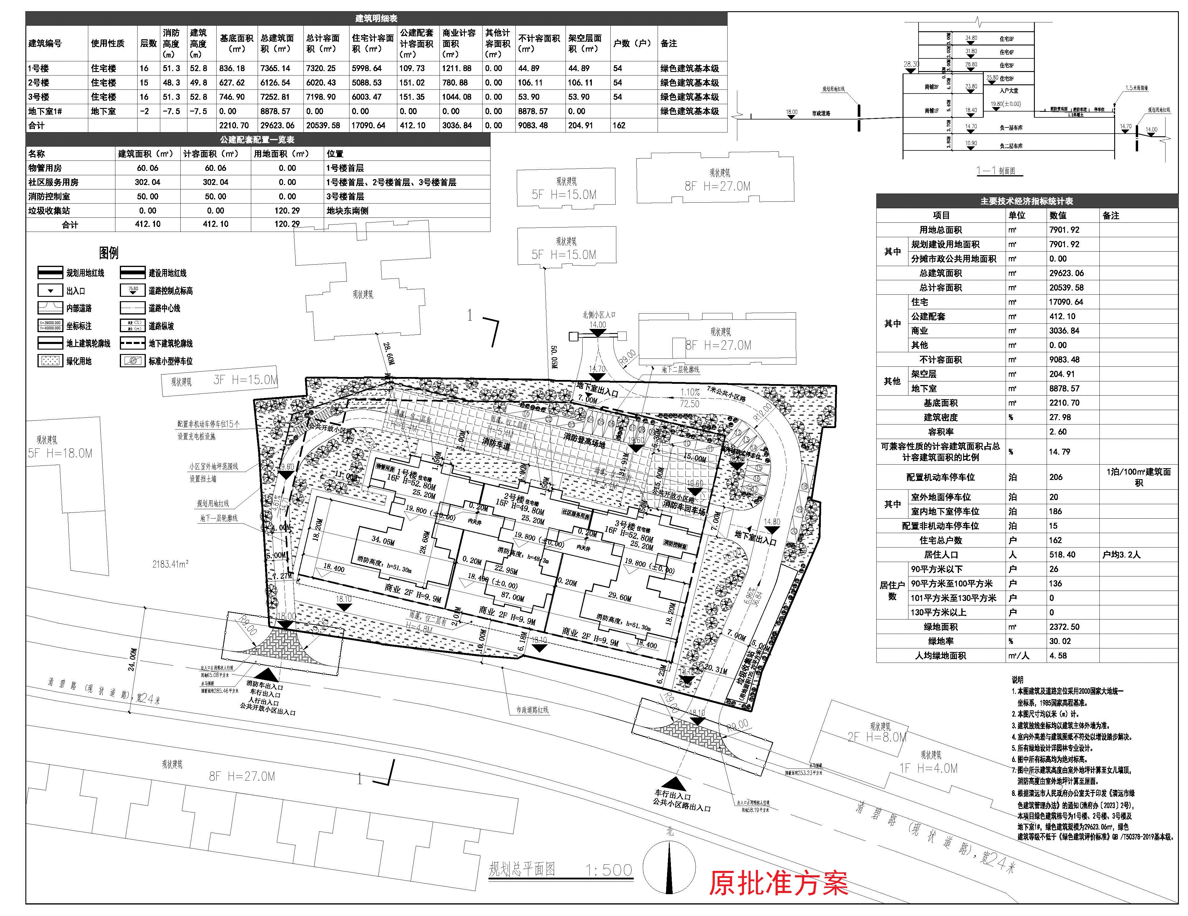 維多利商住小區(qū)總平面圖-原批準方案.jpg